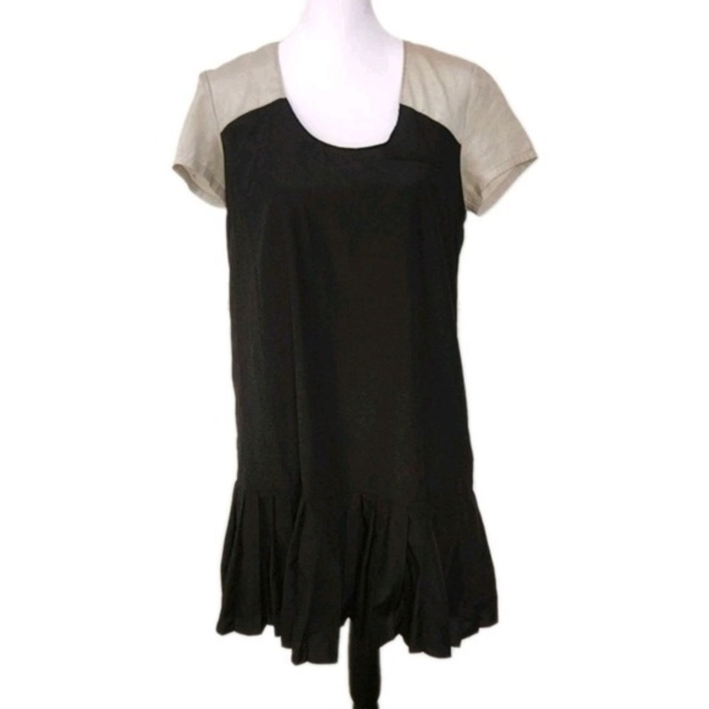 UNIQLO Alexander Wang‎ Gray Black Pleated Dress Women's Size M Normcore